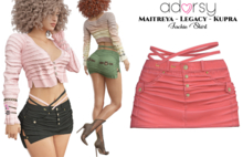 adorsy - Jackie Skirt Coral - Maitreya/Legacy/Kupra