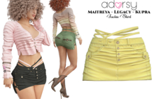 adorsy - Jackie Skirt Yellow - Maitreya/Legacy/Kupra