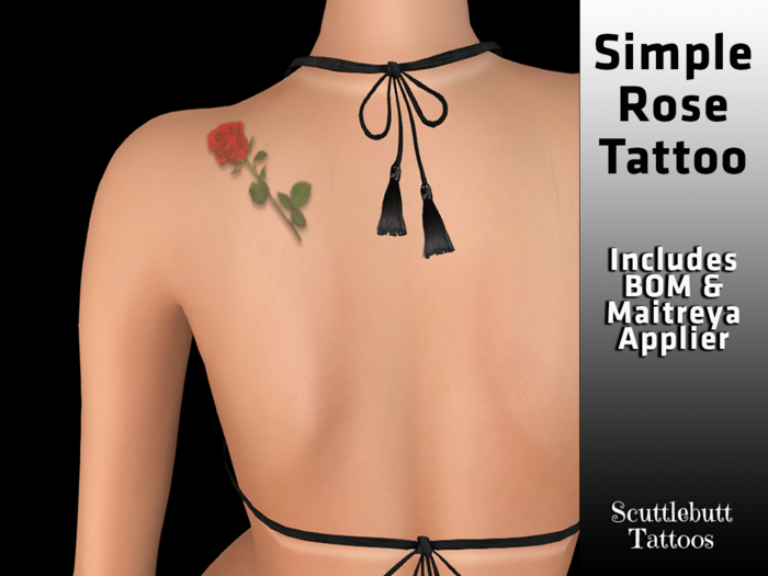 .::Scuttlebutt::. Simple Rose Tattoo