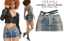 adorsy - Jackie Denim Skirt Dirty - Maitreya/Legacy/Kupra