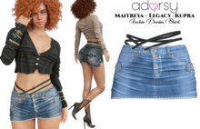 adorsy - Jackie Denim Skirt Blue - Maitreya/Legacy/Kupra