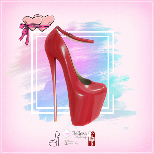 .Princess Stuff. [The Ultimative Heels] Rubber Light Red_add