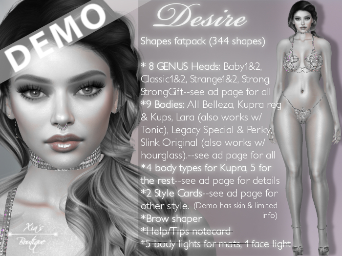Desire GENUS Shape Pack (Strong, Classic, Baby, Strange) DEMO