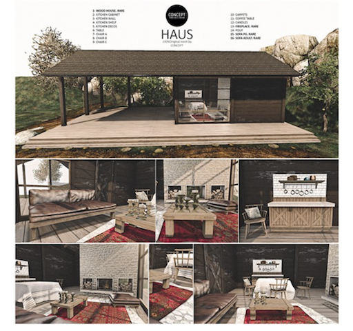 Concept} *01. Haus. Wood House. RARE
