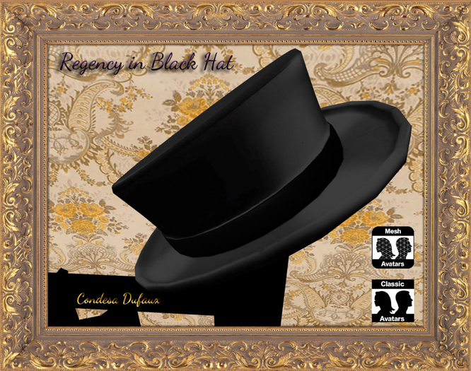 Regency Black Hat (Wear)
