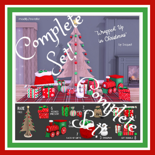 Sequel - Wrapped Up In Christmas - Complete 9 piece Collection / Set