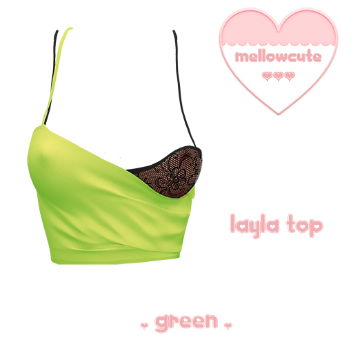 mellowcute-layla top-green