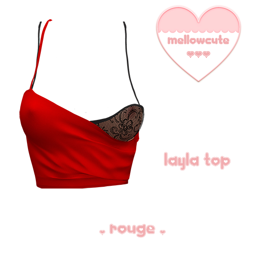 mellowcute-layla top-rouge