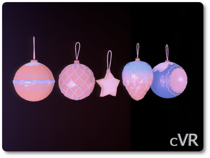 cVR xmas ornaments (5 balls) linked box