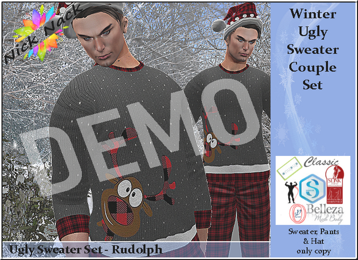 NN_Ugly Sweater Set Rudolph DEMO