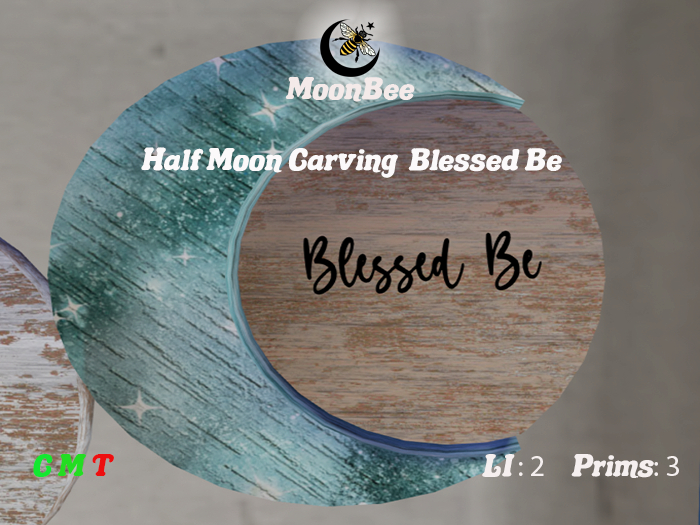 :MoonBee: :MoonBee: Half Moon Carving: Blessed Be