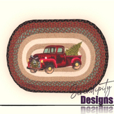 Serendipity Designs - Christmas Truck Braided Rug