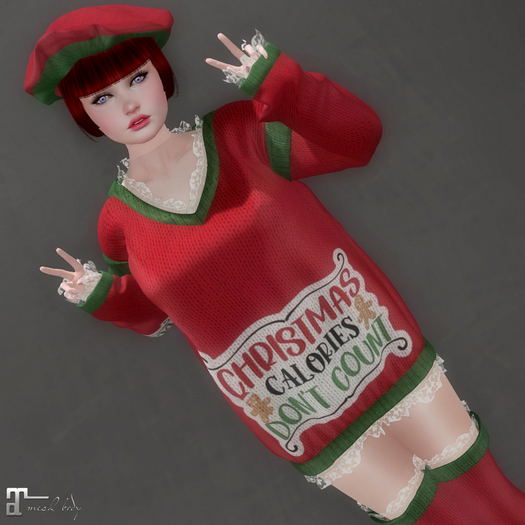 * Christmas Sweater * Red Outfit * 