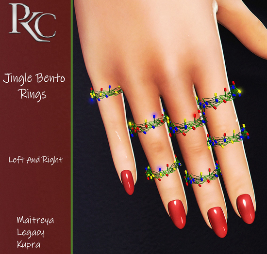 *PKC* Jingle Bento Rings