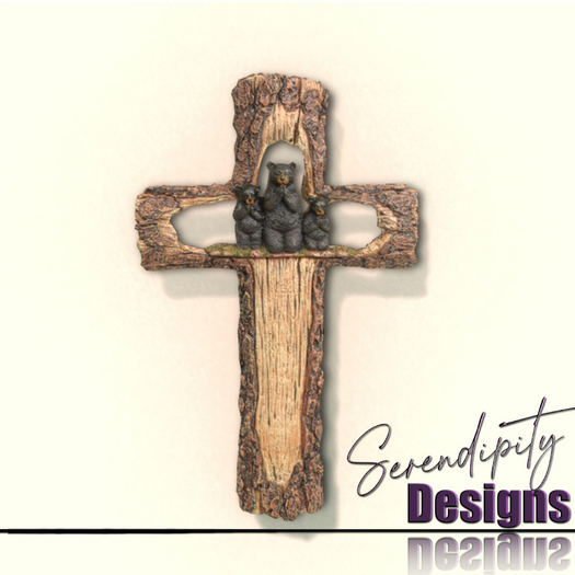 Serendipity Designs - Praying Bears Cross 