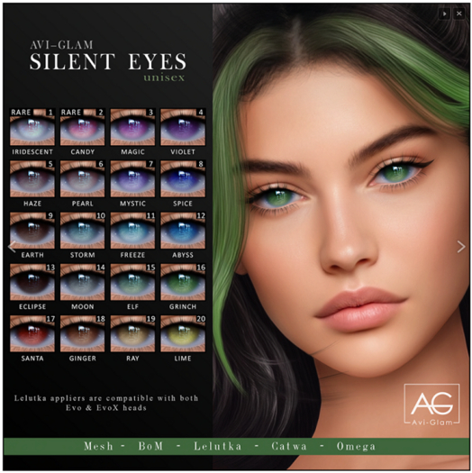 2. AG. Silent Eyes - BoM - Candy - RARE