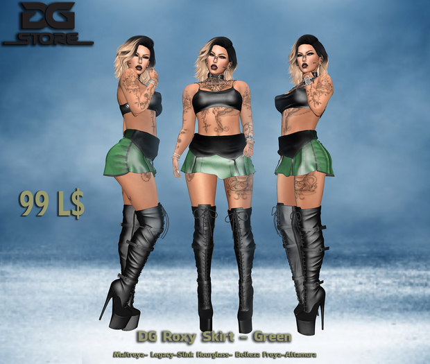 DG - Roxy Skirt - Green - Box