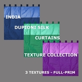 India Dupioni silk curtains collection (textures)