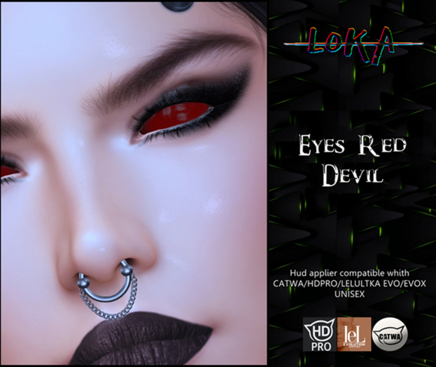 :LOKA:  Eyes Red DEVIL (Unisex)