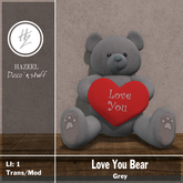 .::Hazeel::. Love You Bear Grey
