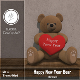 .::Hazeel::. New Year Bear Brown