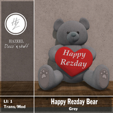 .::Hazeel::. Rezday Bear Grey
