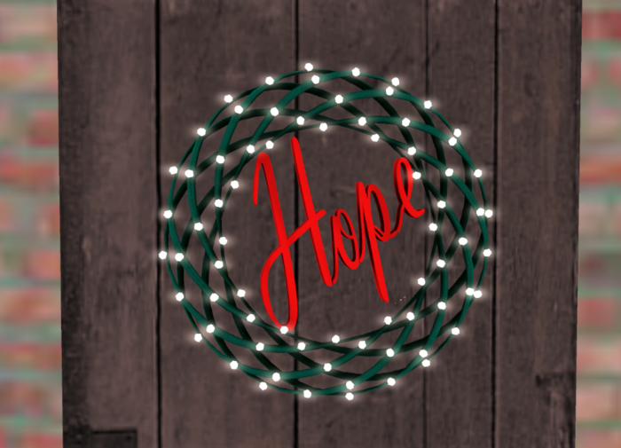 Hope Wreath Green/Red