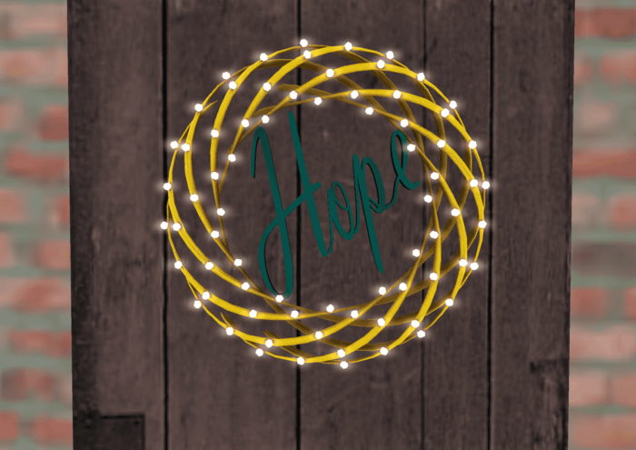 Hope Wreath Yellow/Green