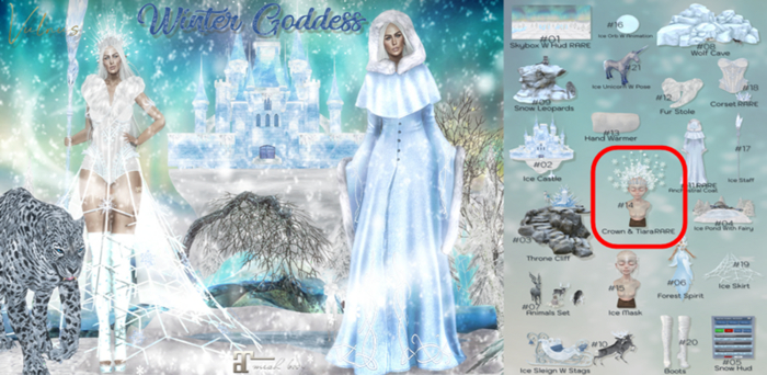 14 Vulnus Winter Goddess Crown RARE