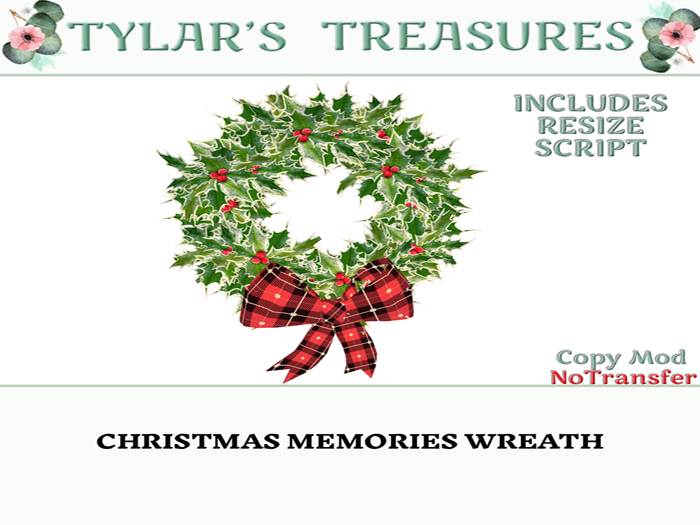 .:TT:.  CHRISTMAS MEMORIES WREATH  add me