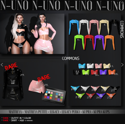 Set N-Uno - Karina- Set 3 pcs + RARE- Cream- Maitreya