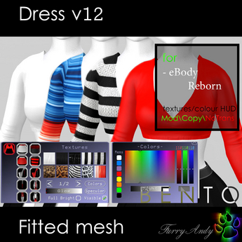 Second Life Marketplace - Furry Andy - Dress v12 for eBody Reborn