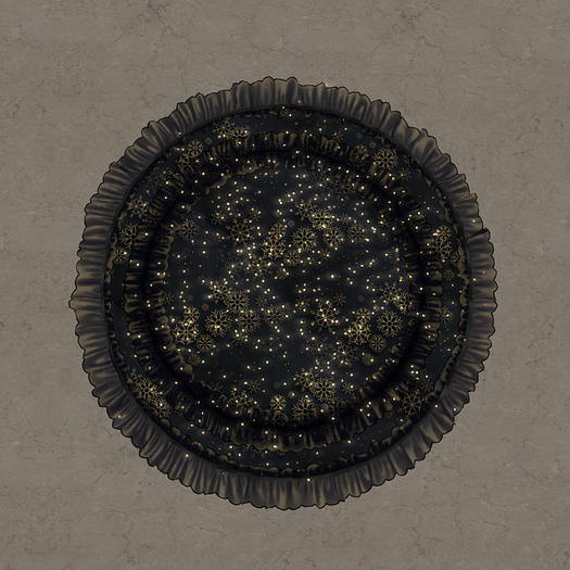 Ruffled Round Rug Xmas3