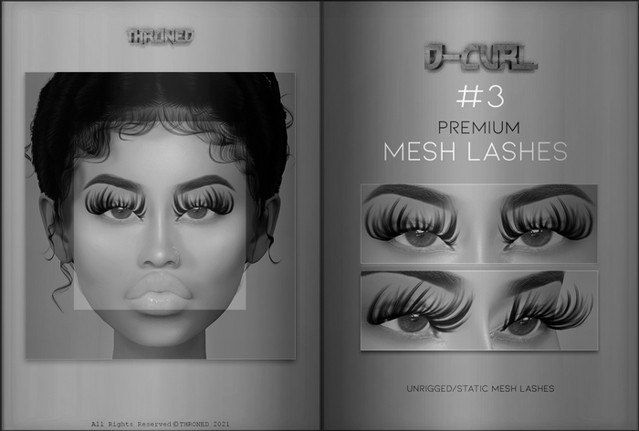 [THRONED] D-Lash Curl Lash #3 // DEMO!