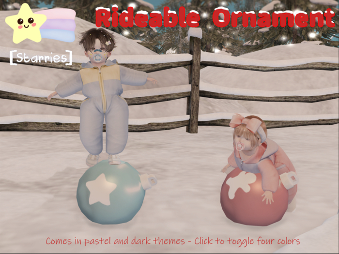 [Starries] Rideable Ornaments - Toddleedoo / Bebe (Toddlers & Babies)