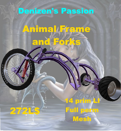 Animal Frame and Forks with adjustable Seat **