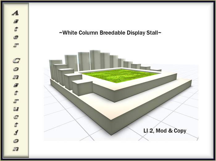 ~White Column Display Stall~