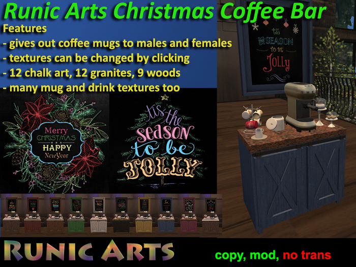 Runic Arts Christmas Coffee Bar