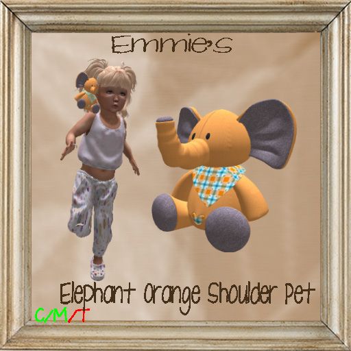 Elephant Orange Shoulder Pet
