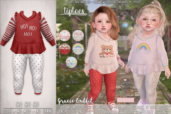 . tiptoes - Gracie Outfit - Ho Ho Ho