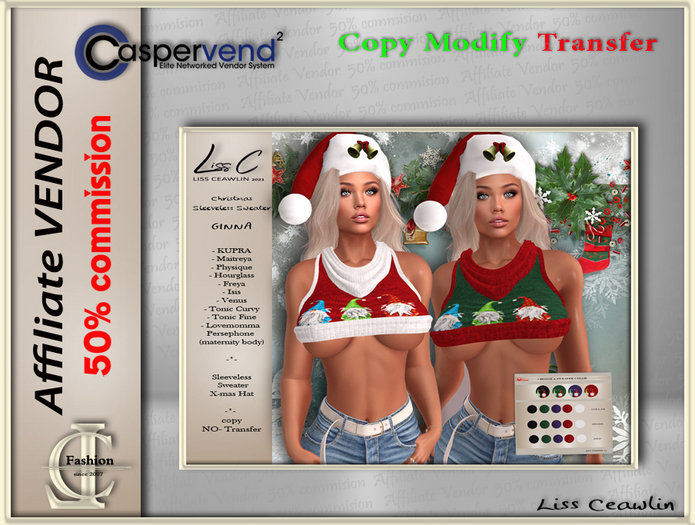 LC Affiliate Venddor [Christmas] - Ginna Sweater  [1 vendor]