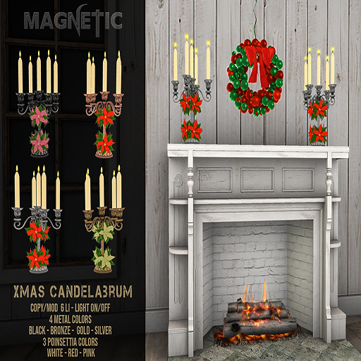 Magnetic - Xmas Candelabrum (ADD ME)