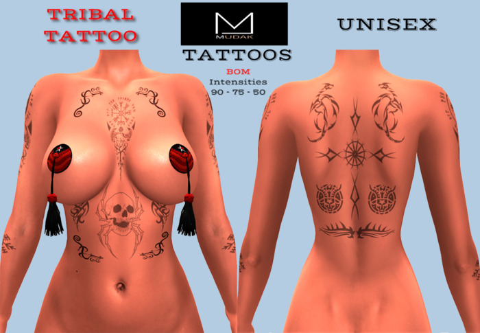 MUDAK TATTOOS - TRIBAL TATTOO - UNISEX TATTOO
