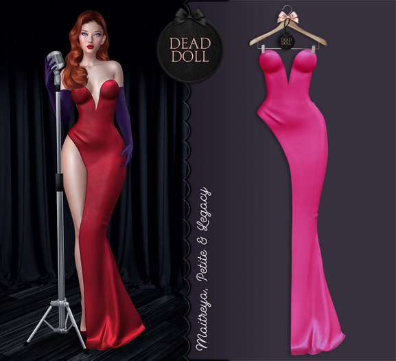 DEAD DOLL - Jessica Dress - Fuchsia