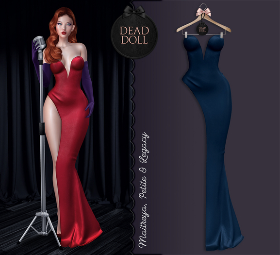 DEAD DOLL - Jessica Dress - Blue