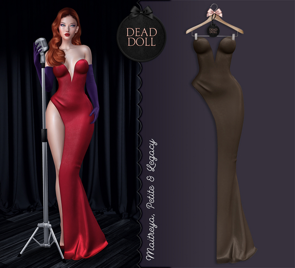 DEAD DOLL - Jessica Dress - Choco