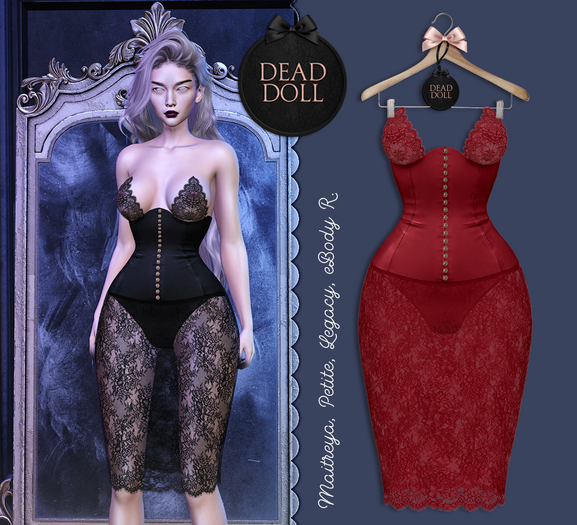 DEAD DOLL - Lenora Dress - Red