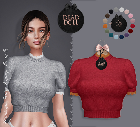 DEAD DOLL - Quinn Sweater - Red