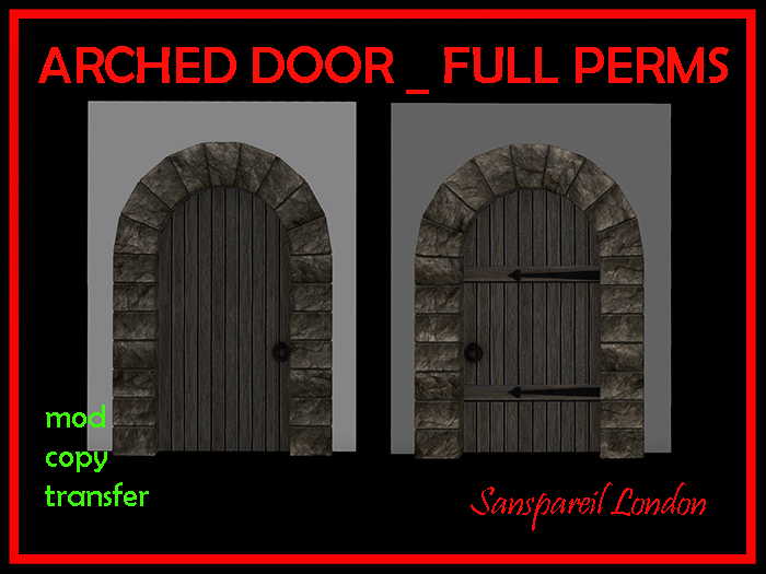 Arched door and wall - FULL PERMS  - MP