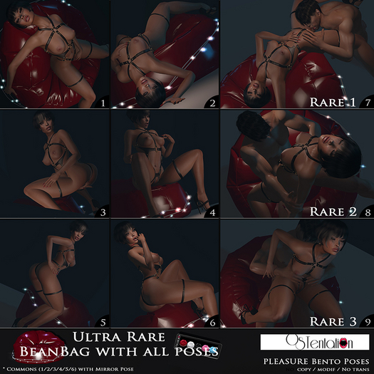 * OsTentatioN * BENTO Poses SET PLEASURE (Unpacker WEAR ME)